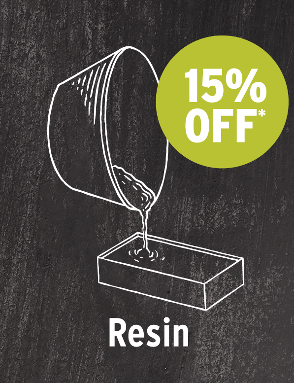 15% Off Resin & Supplies