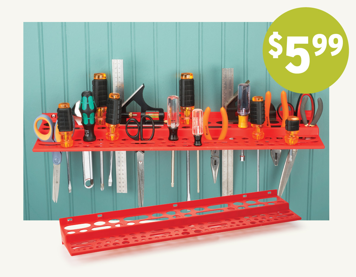 WoodRiver Red Tool Rack