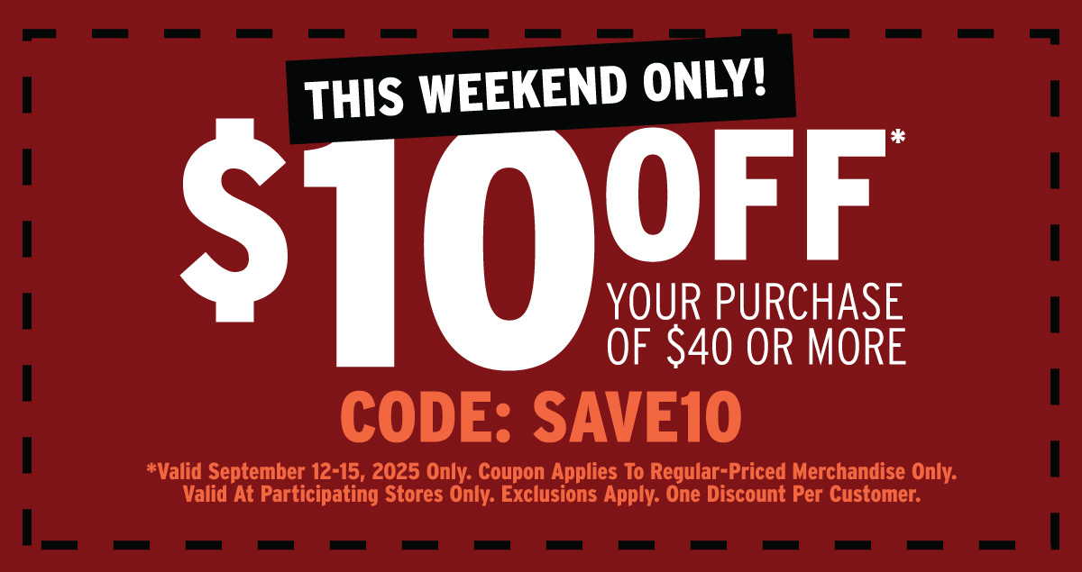 $10 Off Your $40 Purchase With Code: SAVE10