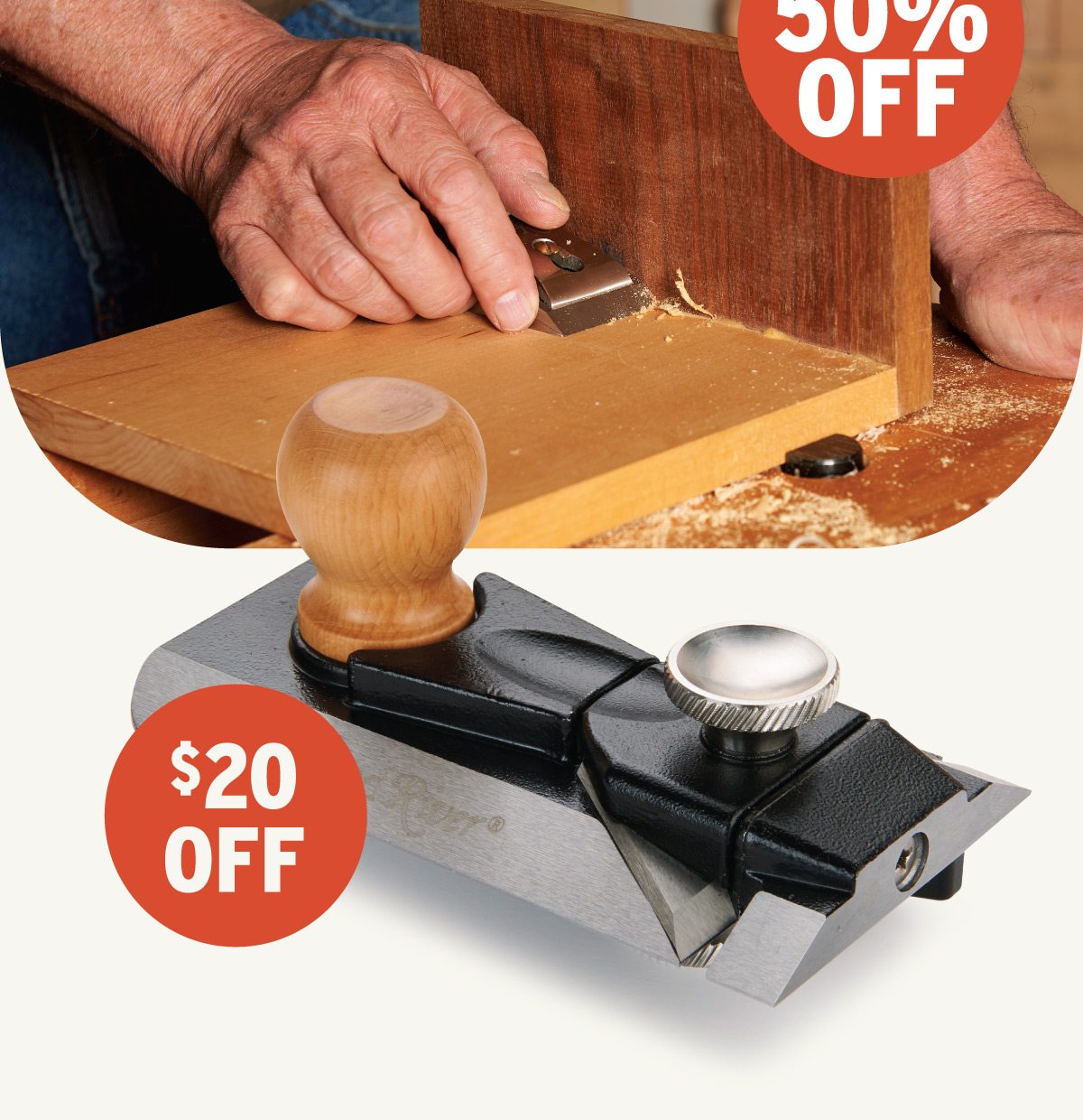 $20 Off WoodRiver Side Rabbet Plane