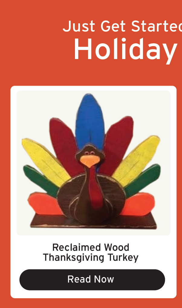 Article - Reclaimed Wood thanksgiving Turkey