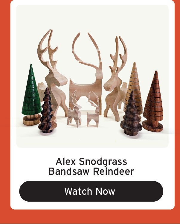 Watch Video - Alex Snodgrass Bandsaw Reindeer