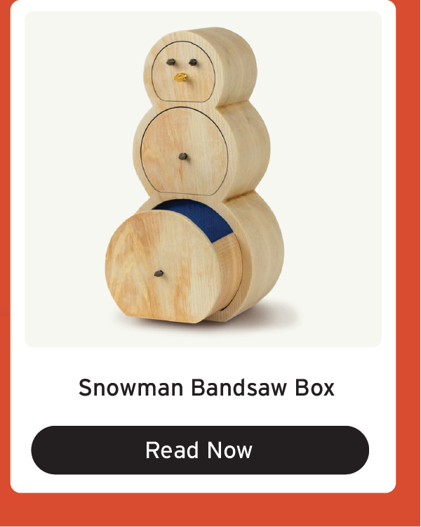 Article - Snowman Bandsaw Box