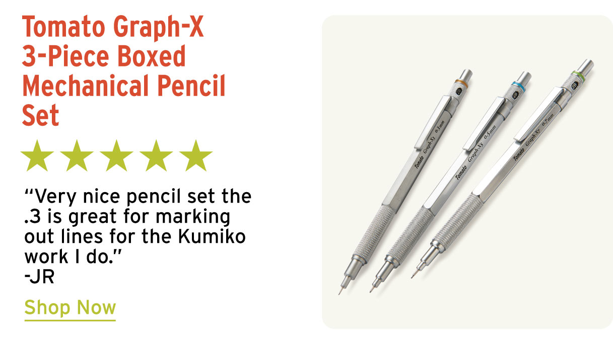 Tomato Graph-X 3-Piece Boxed Mechanical Pencil Set