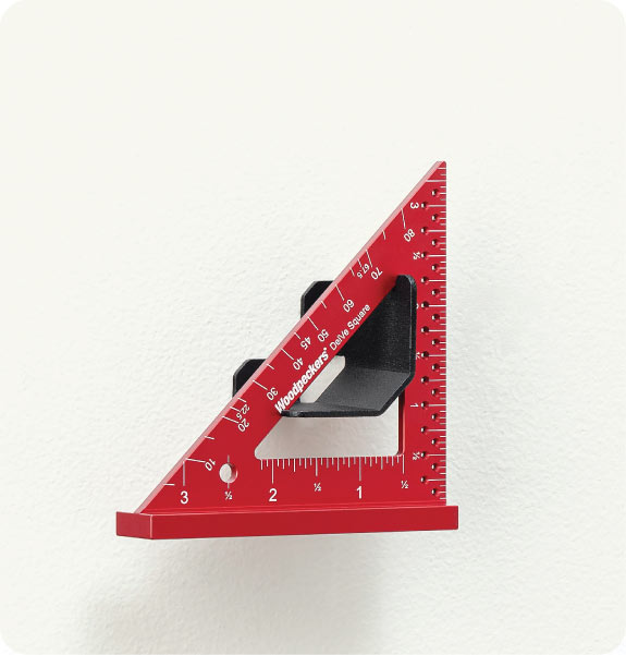 Woodpeckers DelVe Square with Rack-It - Aluminum - 3-1/2"