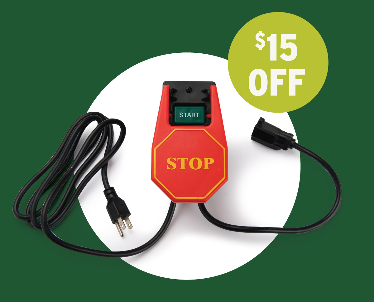 $15 Off WoodRiver Power Tool Safety Switch - 15 Amp