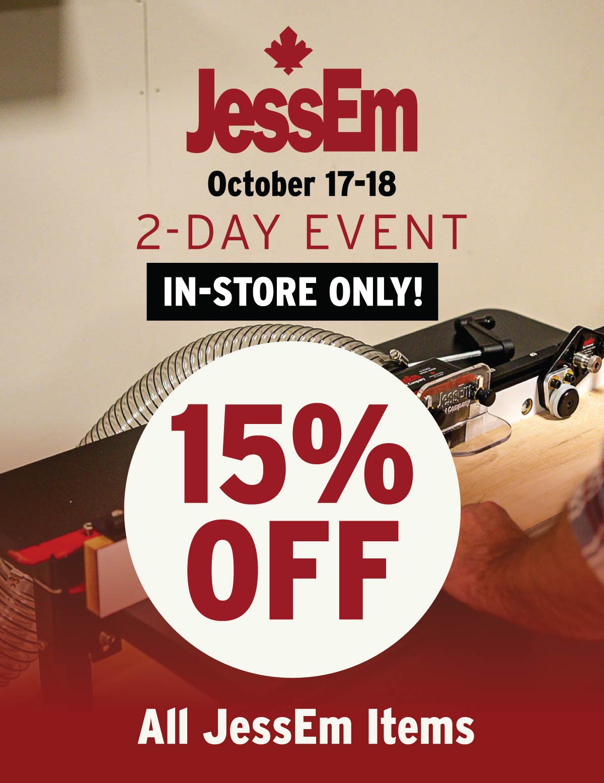 In-Store Only - 15% Off JessEm