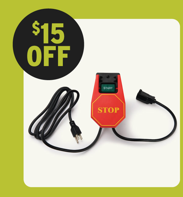 $15 Off WoodRiver Power Tool Safety Switch - 15 Amp