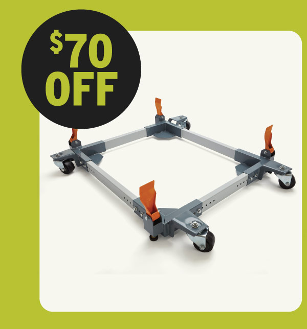 $70 Off Bora Portamate Super-Duty All-Swivel Universal Mobile Base