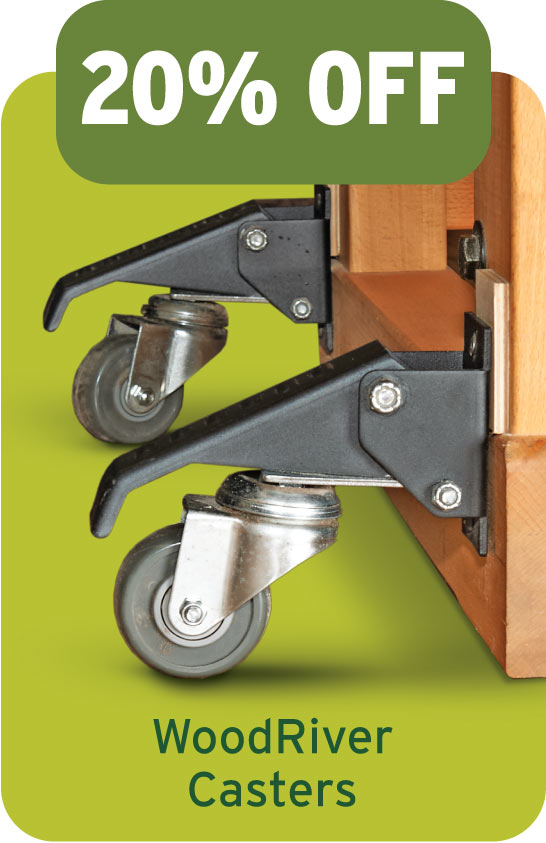 20% Off WoodRiver Casters