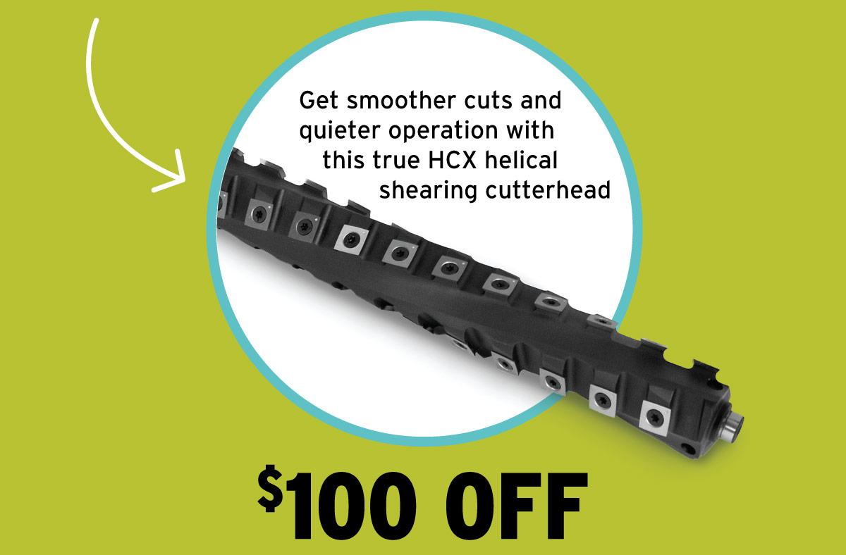 $10 Off Oliver Machinery Planer with True Helical Head and Digital Readout - 13"