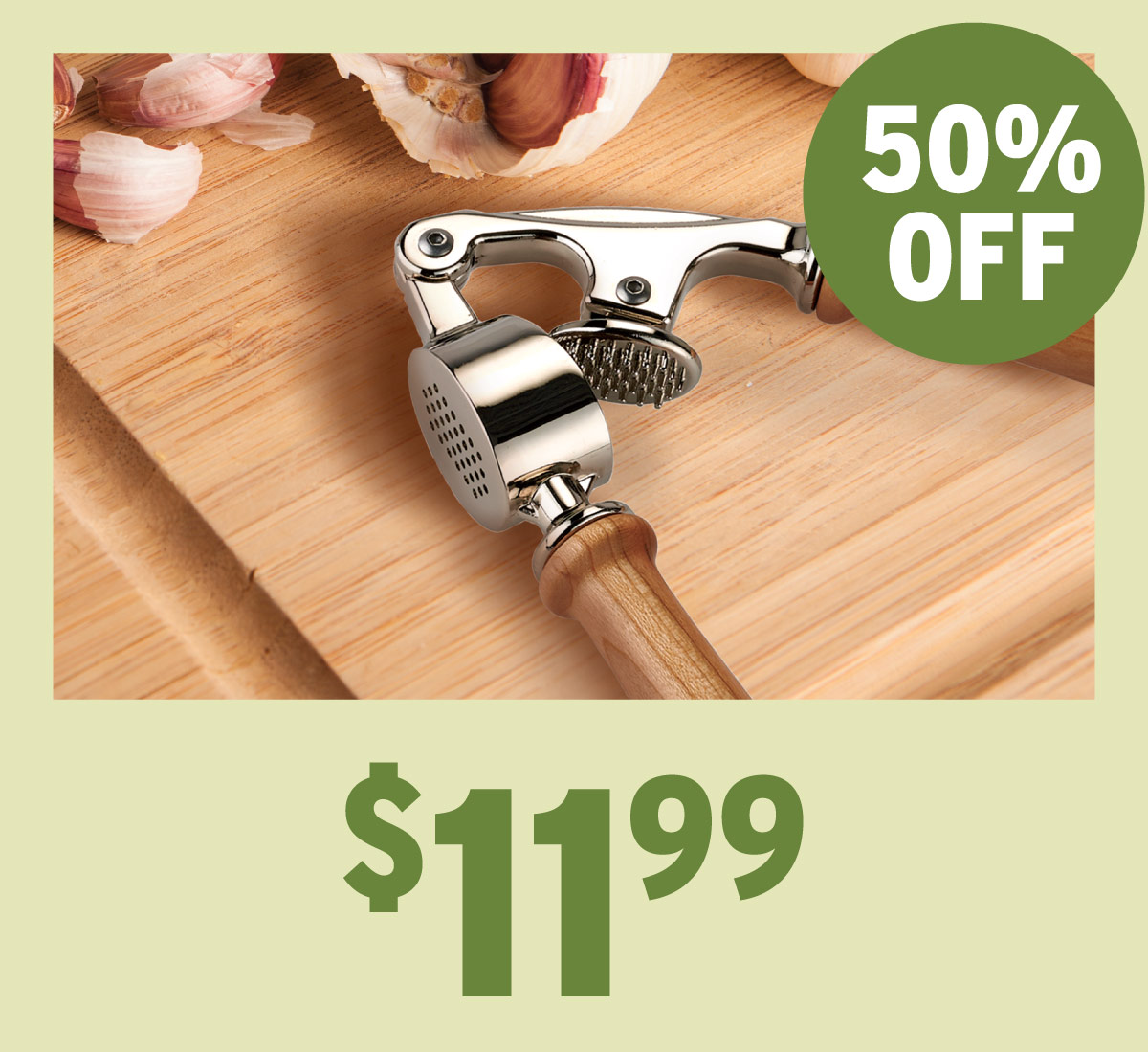 50% Off WoodRiver Garlic Press Turning Kit
