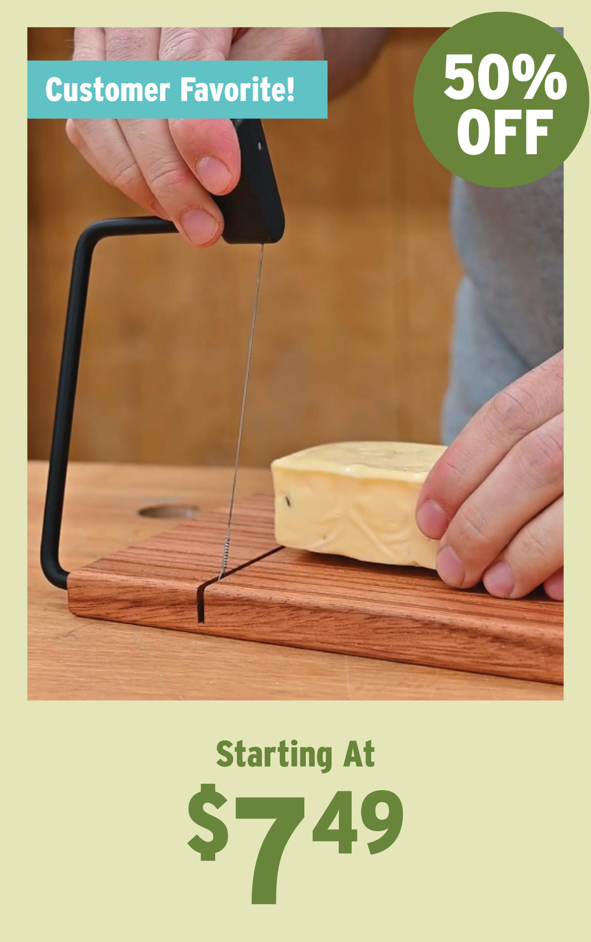 Starting At $7.49 WoodRiver Cheese Slicer Kit