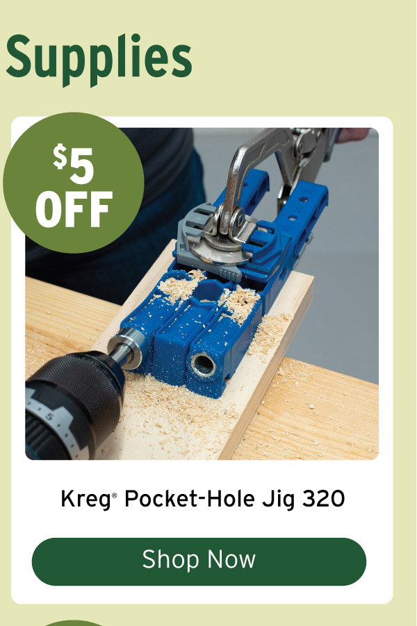 $5 Off Kreg Double Drill Guide 320 Pocket-Hole Jig
