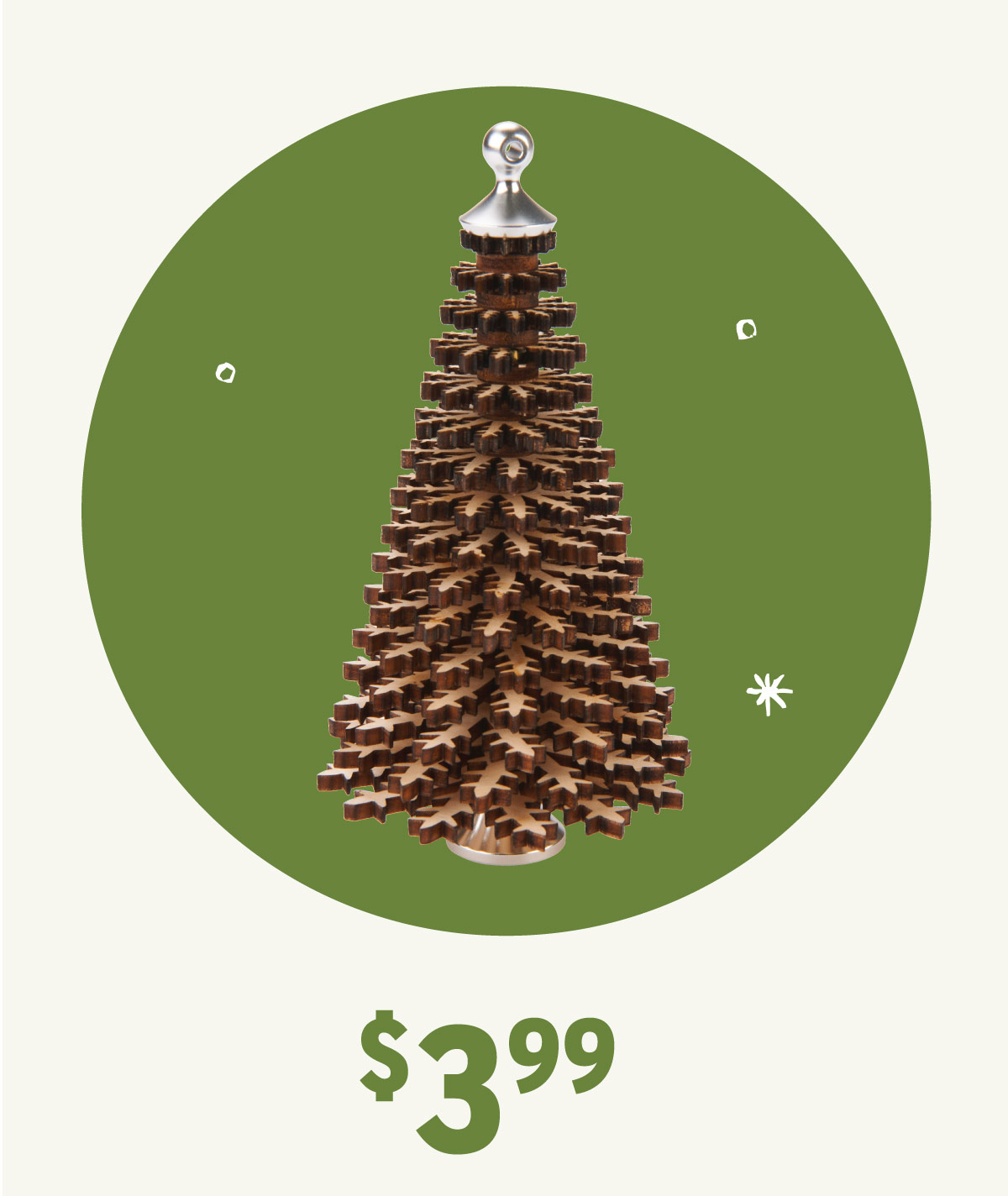 $3.99 WoodRiver Tree Ornament Turning Kit