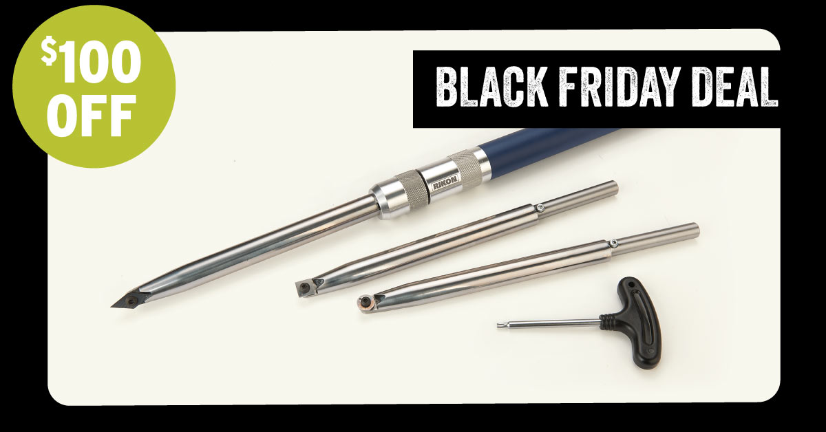 $100 Off RIKON Turning System with Carbide Inserts - 4 Piece