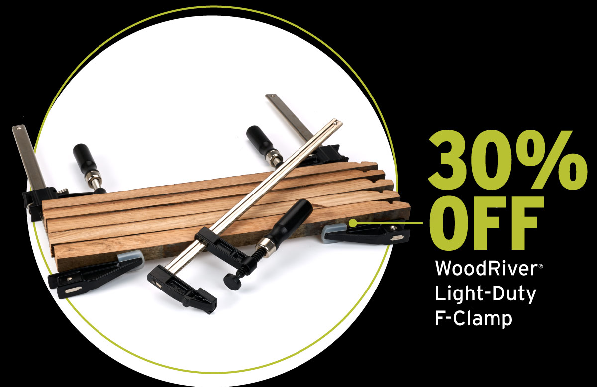 WoodRiver Light Duty F-Clamp