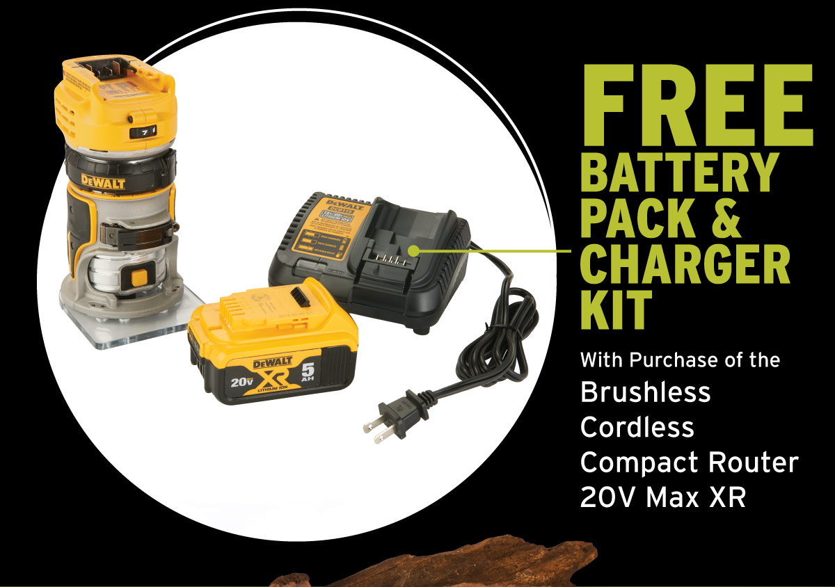 Free Battery Pack & Charger Kit