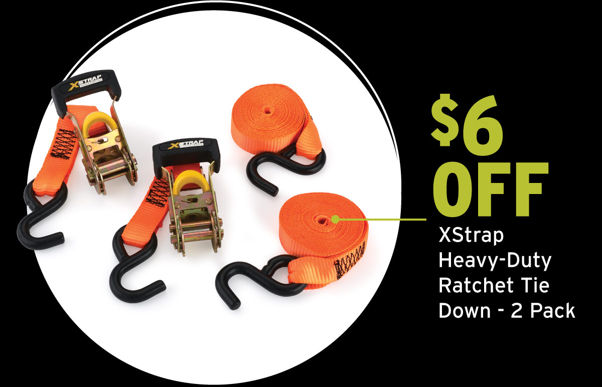 Xstrap Heavy Duty Ratchet Tie Down - 2 Pack