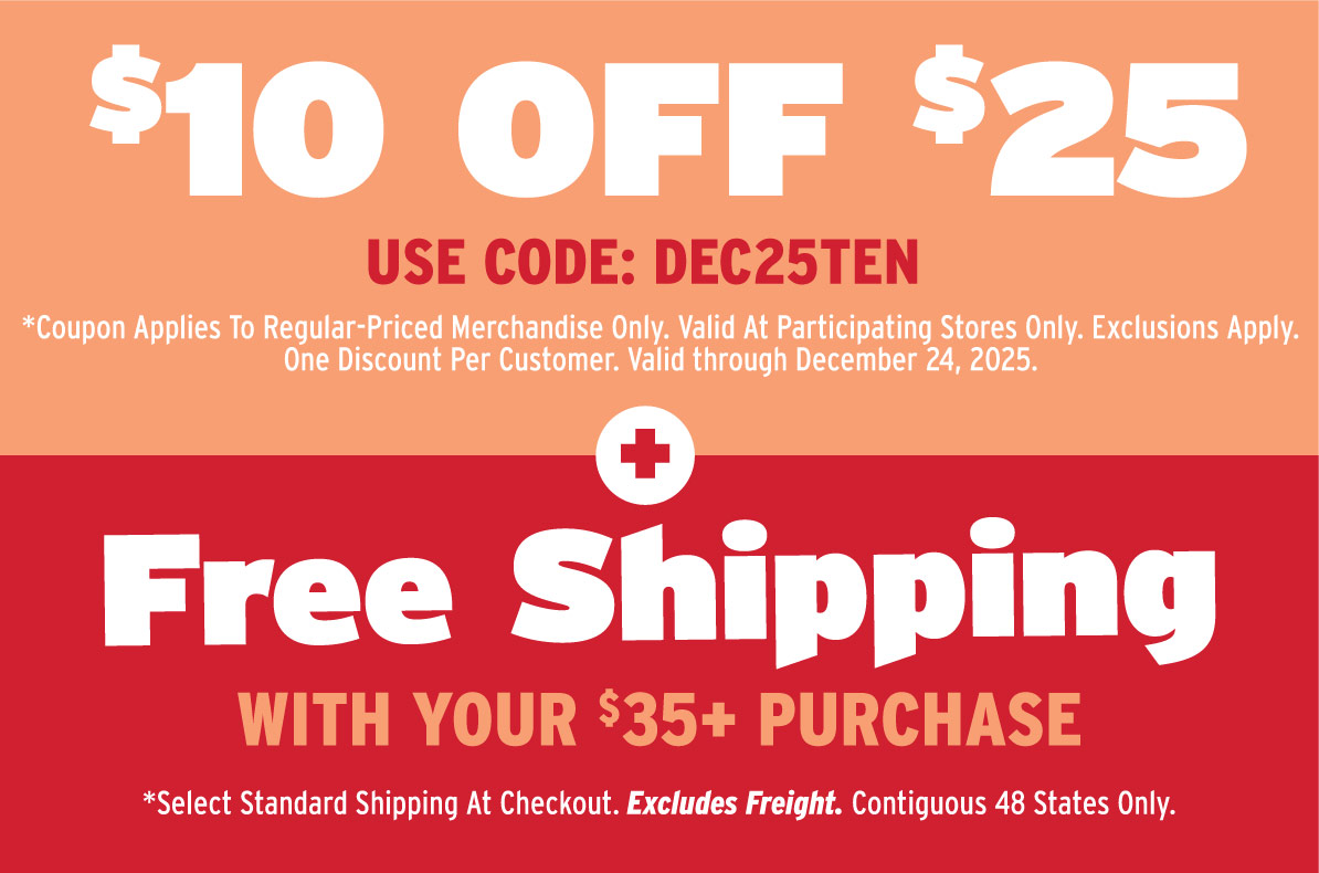 $10 Off $25 Use Code: DEC25TEN