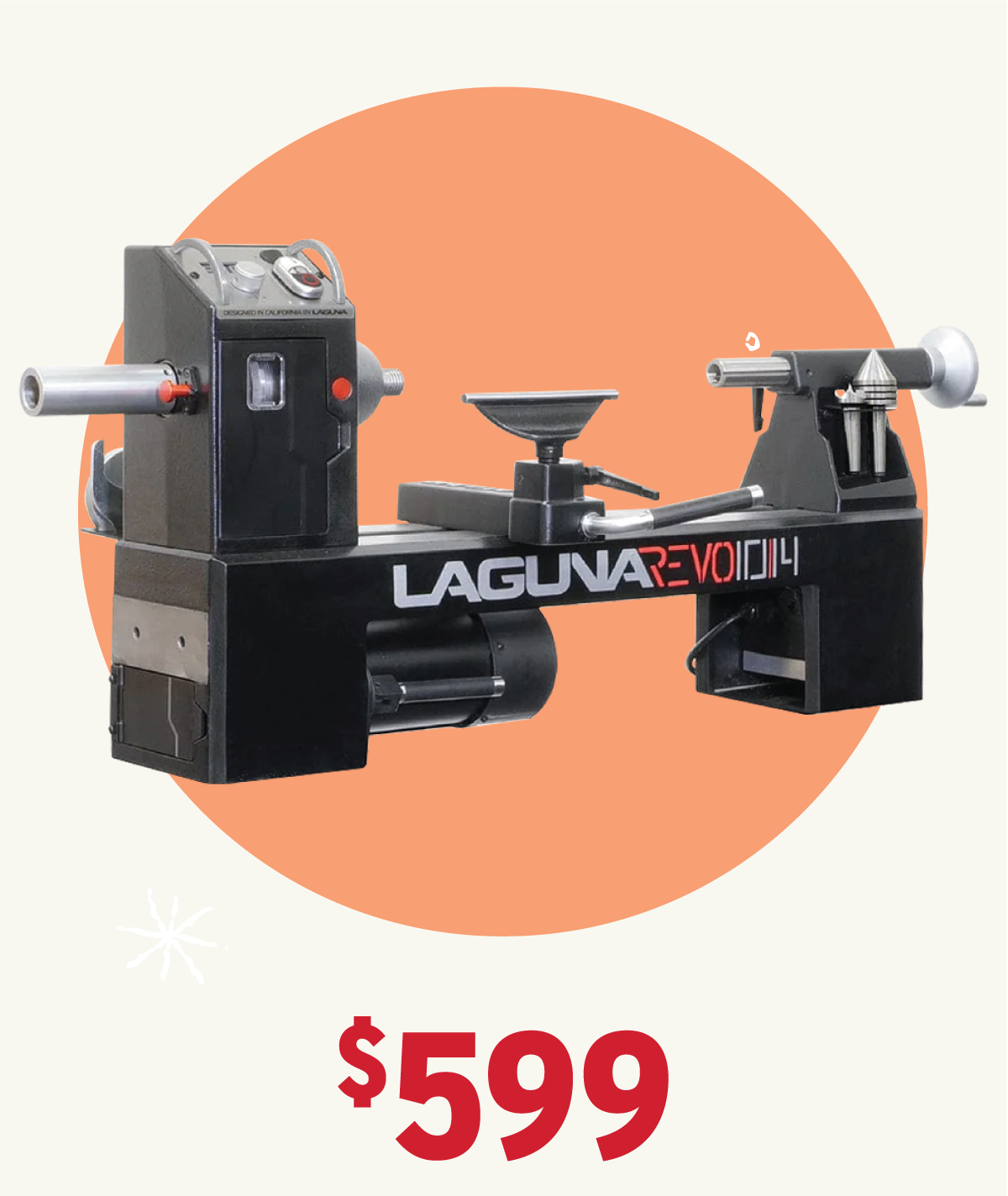 Laguna Revo 10|14 10" Benchtop Lathe