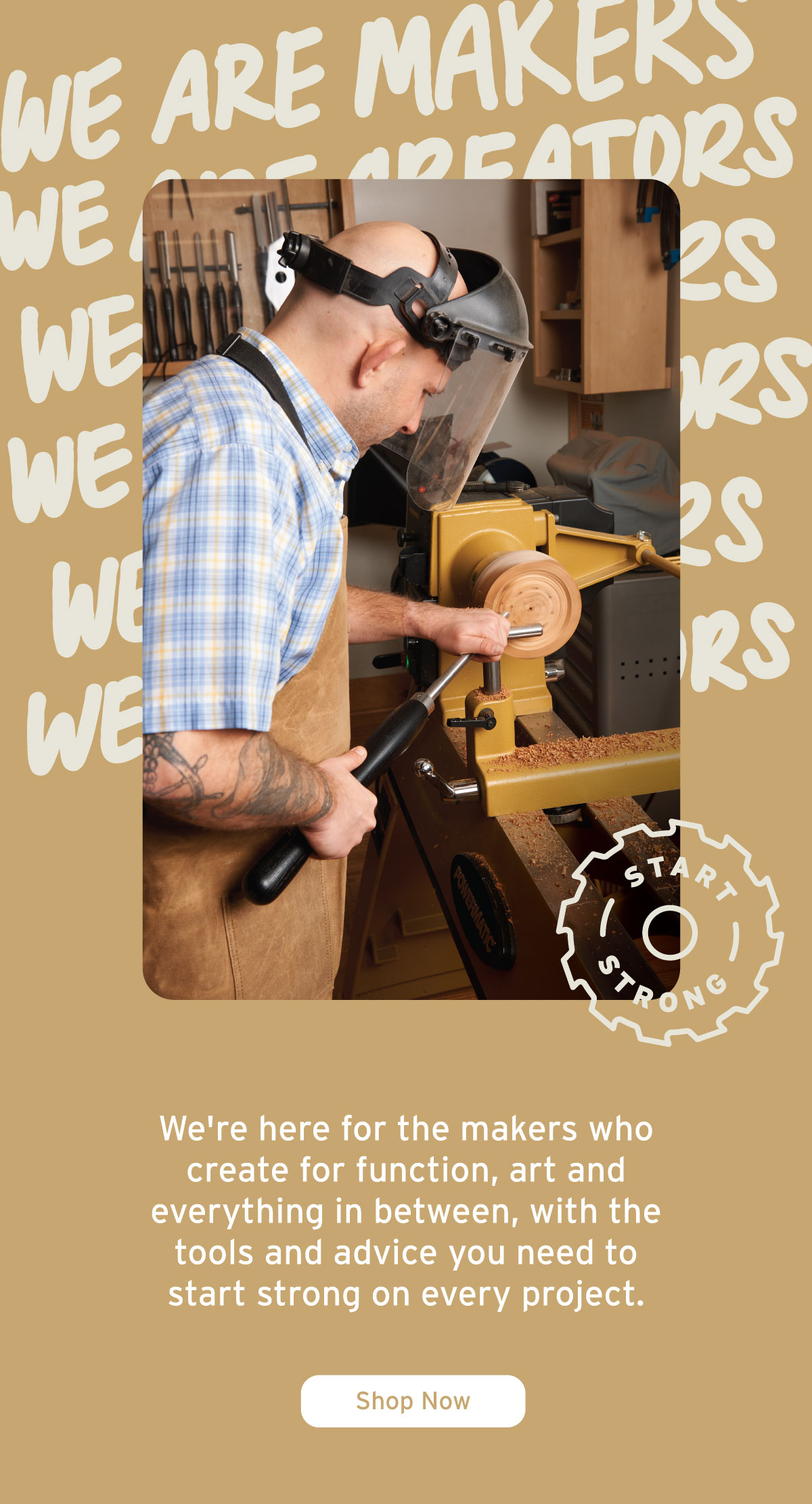Start Your Next Project Strong - Shop Now