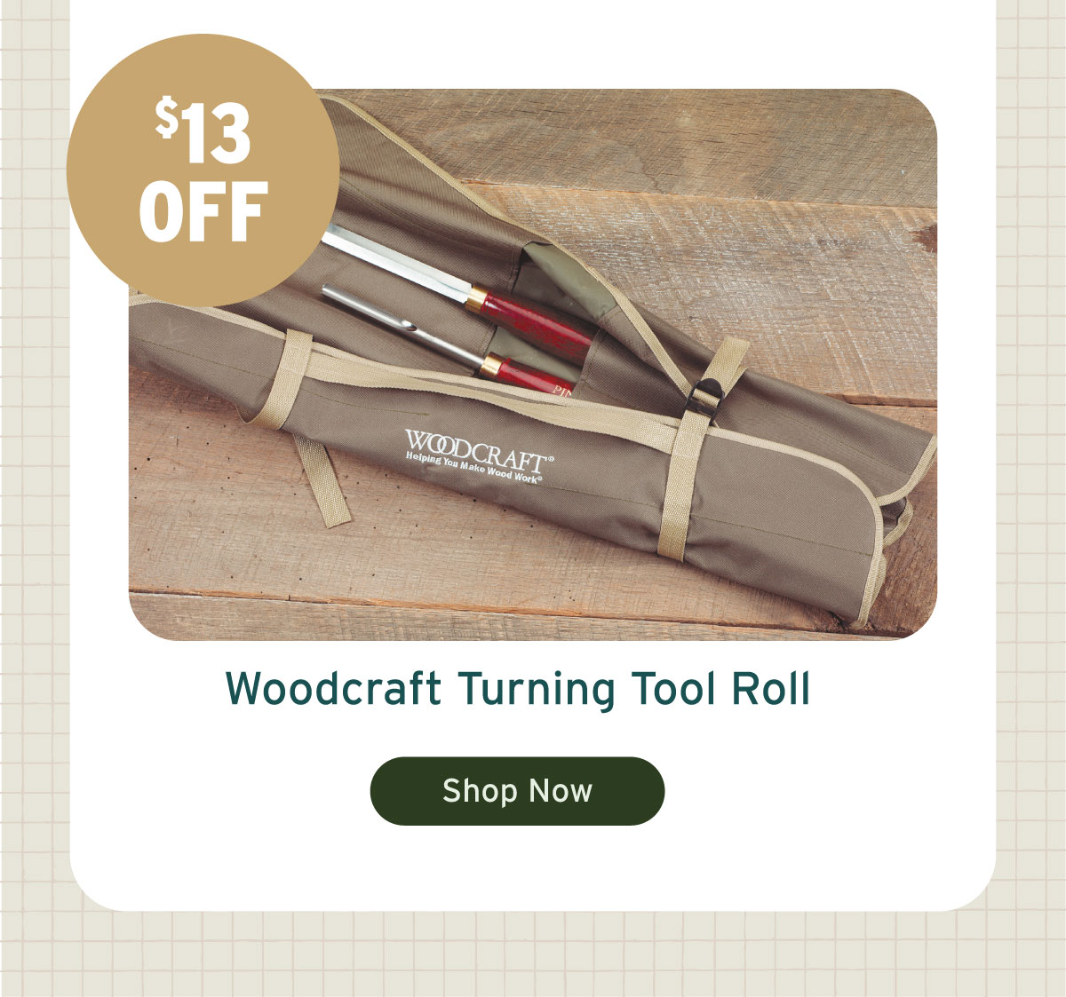 Woodcraft Turning Tool Roll
