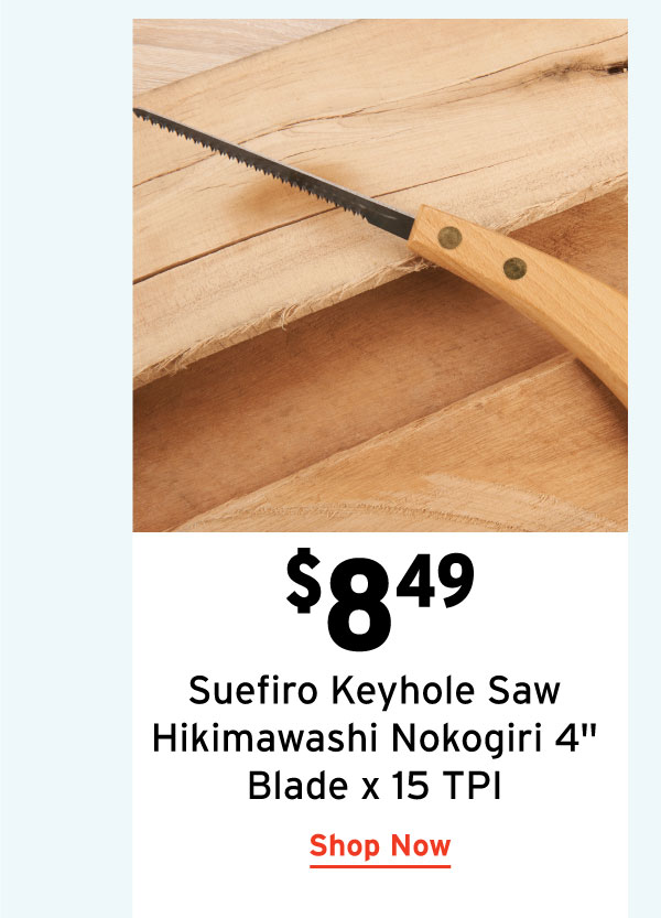 Suefiro Keyhole Saw Hikimawashi Nokogiri - 4" x 15 TPI