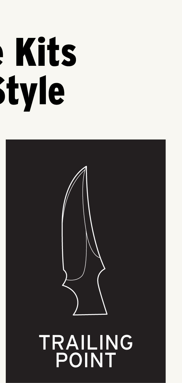 Trailing Point Knife