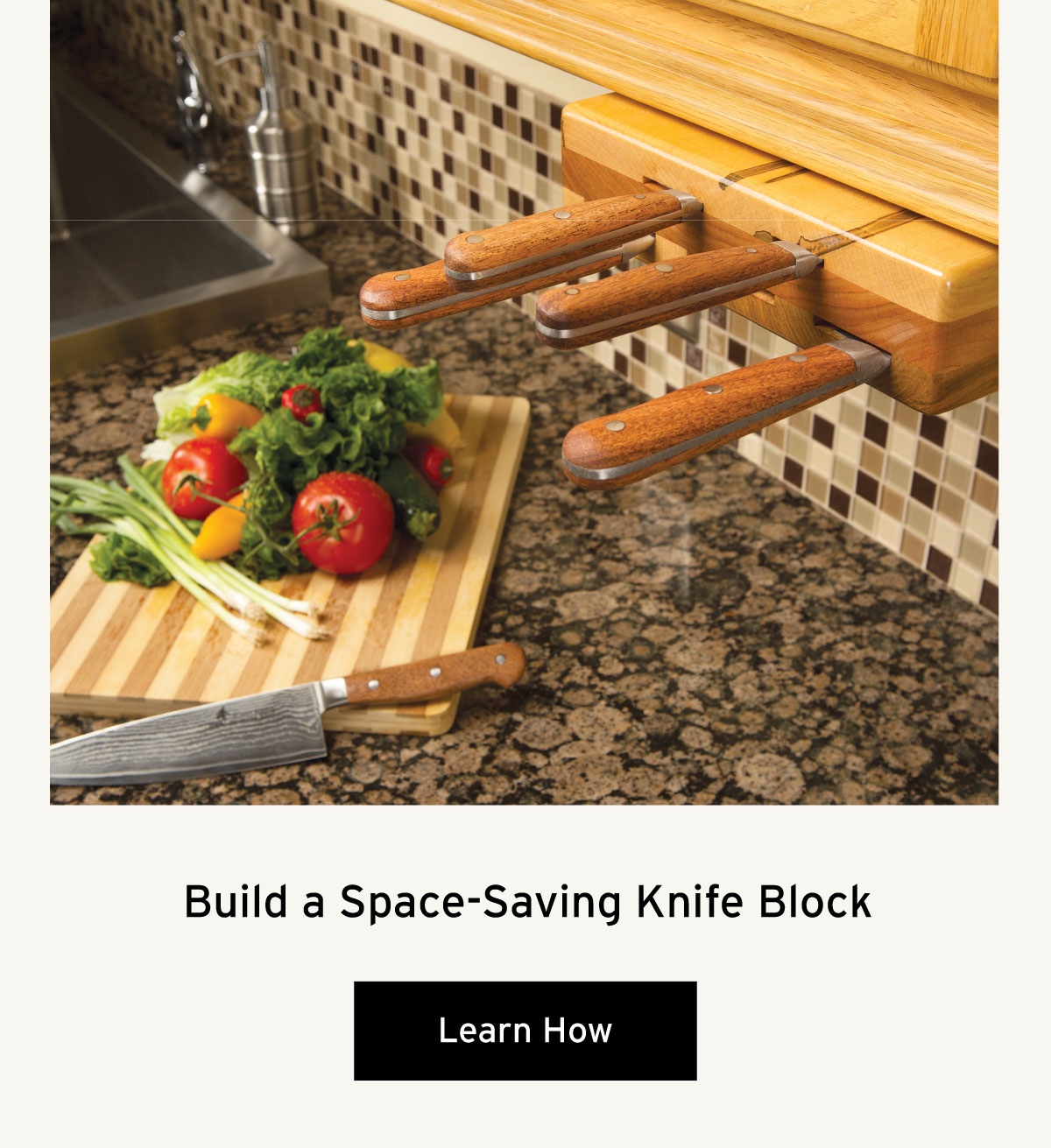 Build a Space-Saving Knife Block