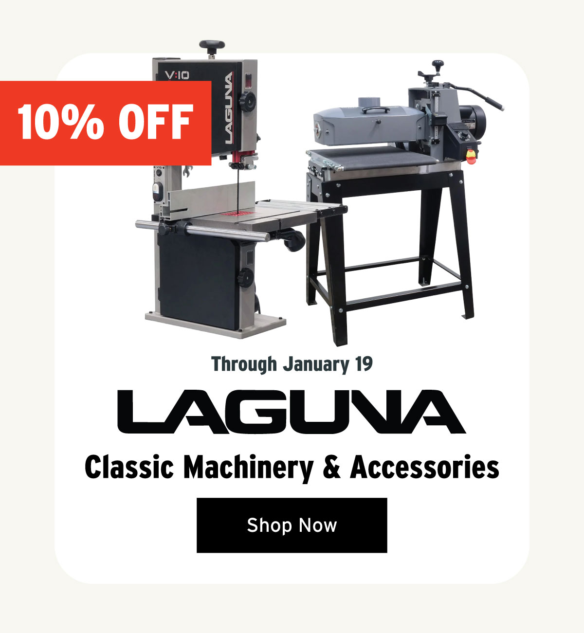 10% Off Laguna Through January 19