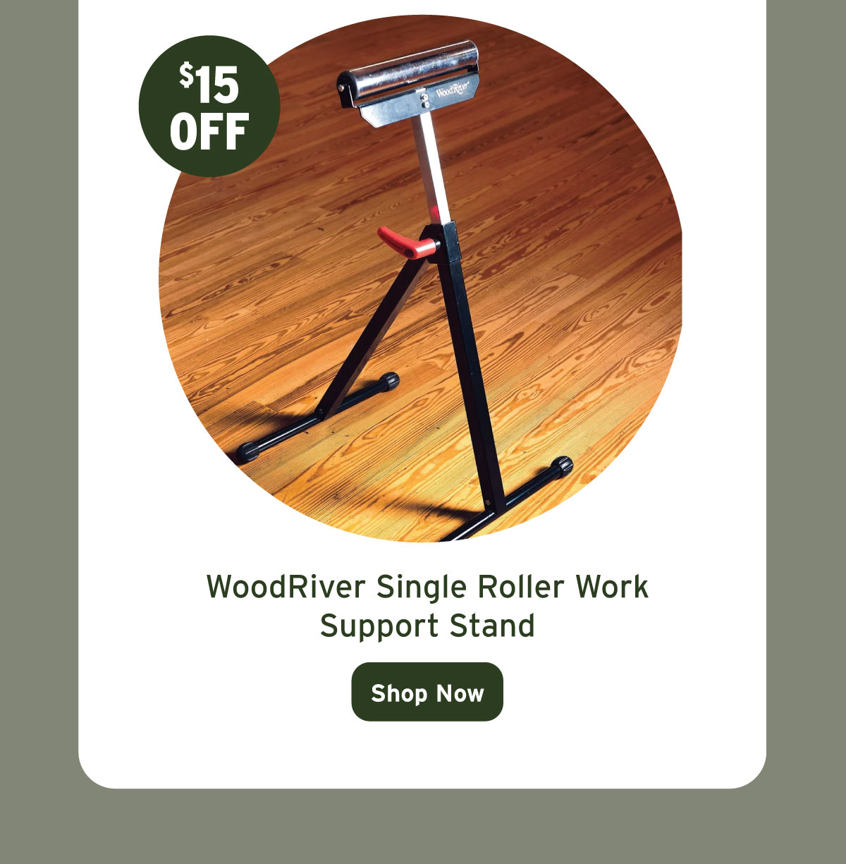 WoodRiver Single Roller Work Support Stand