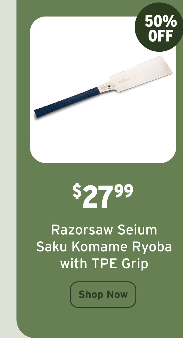 Razorsaw Seium Saku Komame Ryoba w/ TPE Grip - 240 mm - No. 662