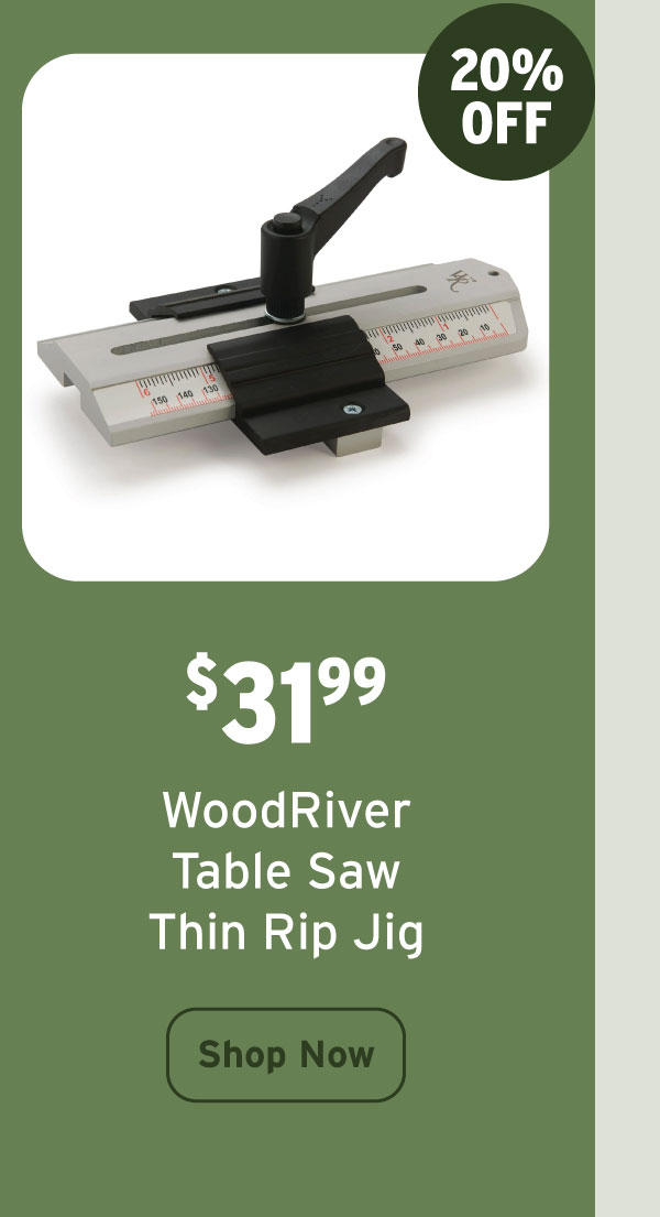 Thin Rip Table Saw Jig