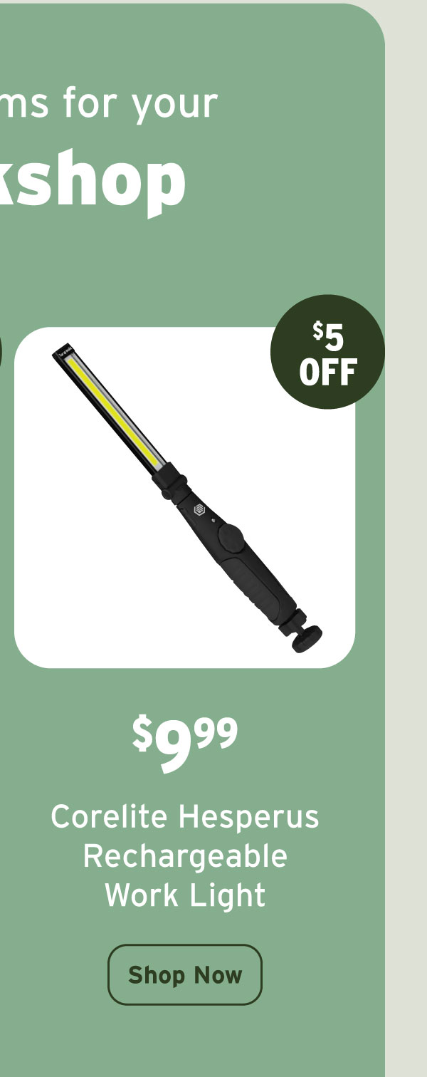 Corelite Hesperus Rechargeable Work Light