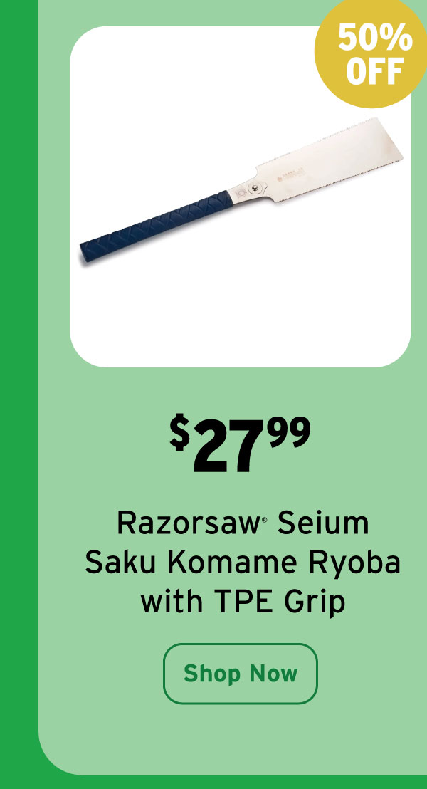 Razorsaw Seium Saku Komame Ryoba w/ TPE Grip - 240 mm - No. 662