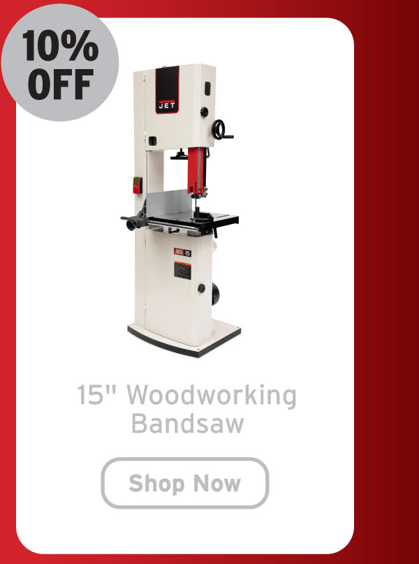 Jet 15" Woodworking Bandsaw - 1-3/4 HP 1 Ph 115/230V - JWBS-15