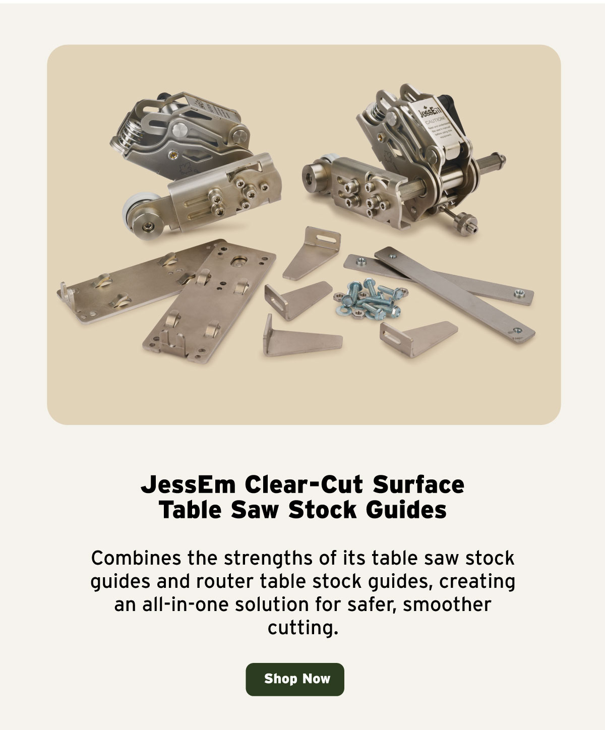 JessEm Clear-Cut Surface Table Saw Stock Guides