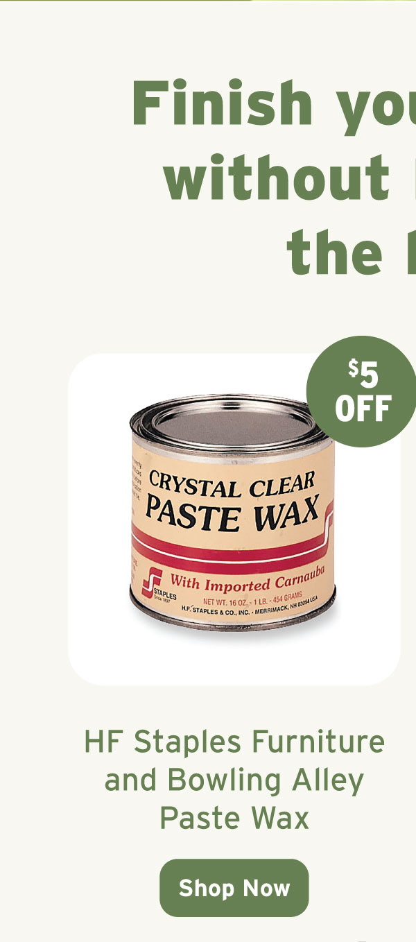 HF Staples Furniture and Bowling Alley Paste Wax - Clear - 1 lb