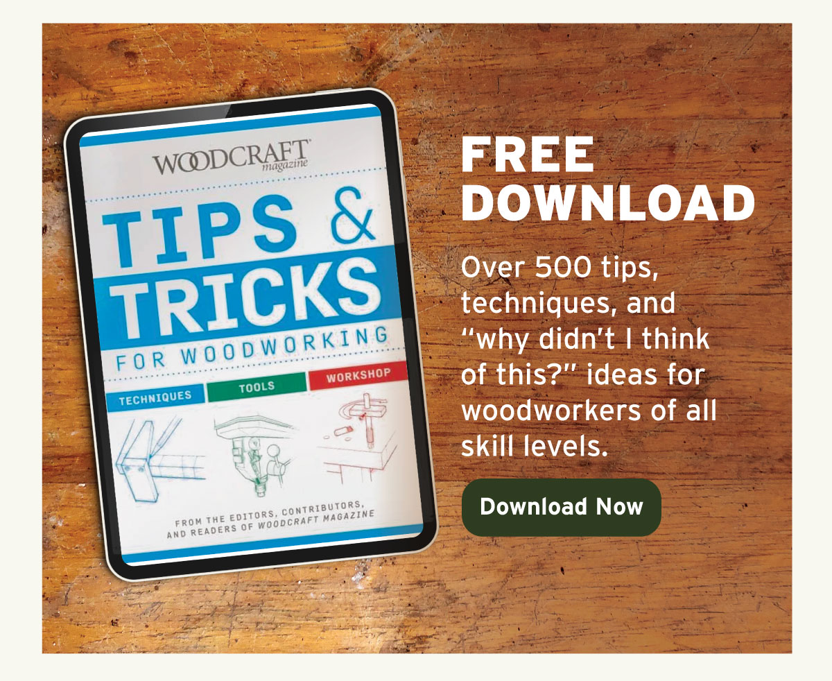 Woodcraft Magazine Tips & Tricks for Woodworking - Downloadable Book