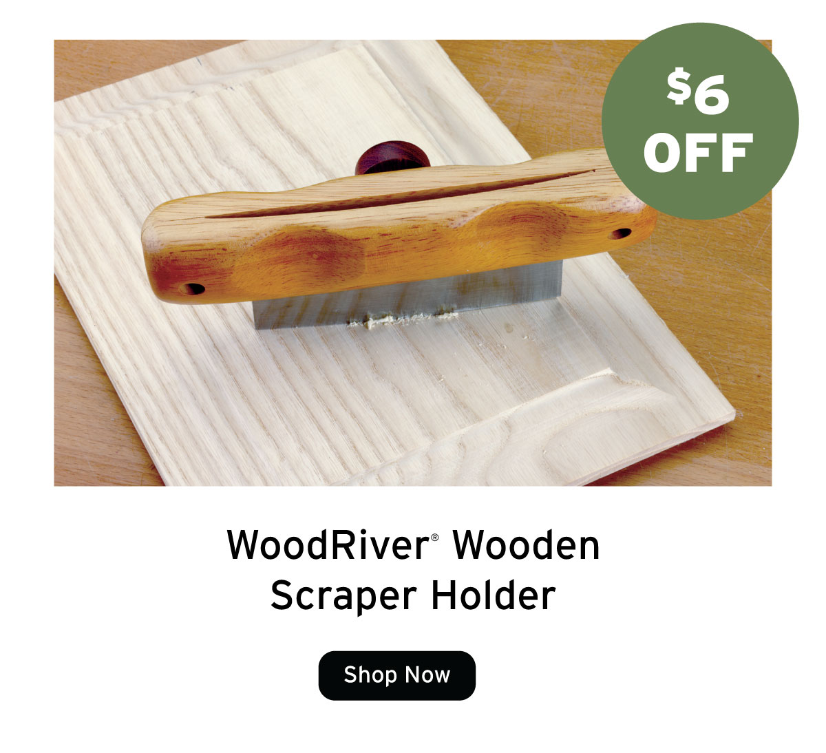 WoodRiver Wooden Scraper Holder