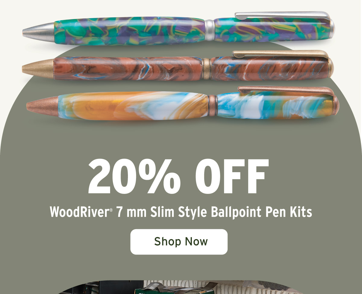 WoodRiver 7 mm Slim Style Ballpoint Pen Kit