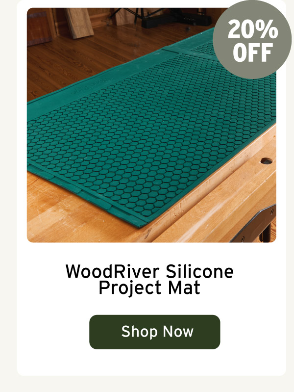 WoodRiver Silicone Project Mat - 1/4" x 30" x 23-1/4"