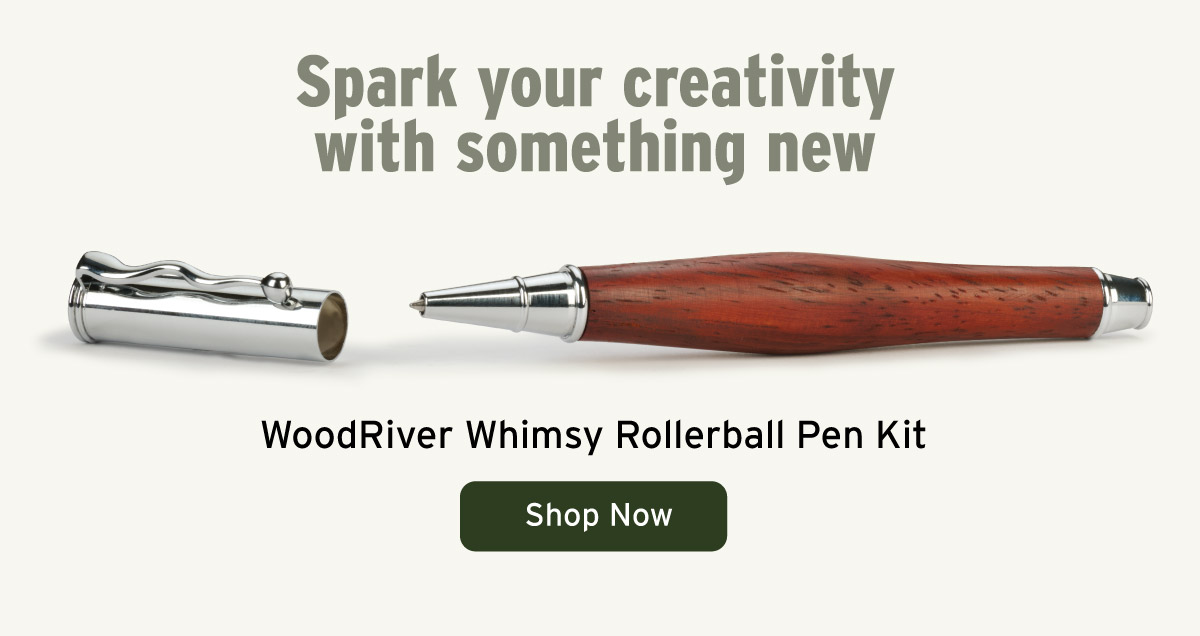 WoodRiver Whimsy Rollerball Pen Kit - Chrome