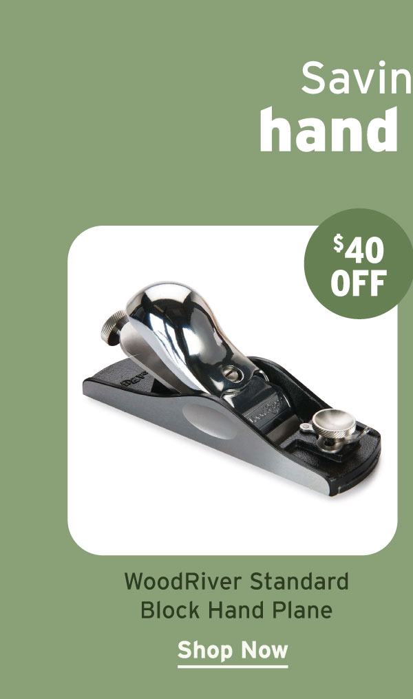 WoodRiver Standard Block Hand Plane with Adjustable Mouth