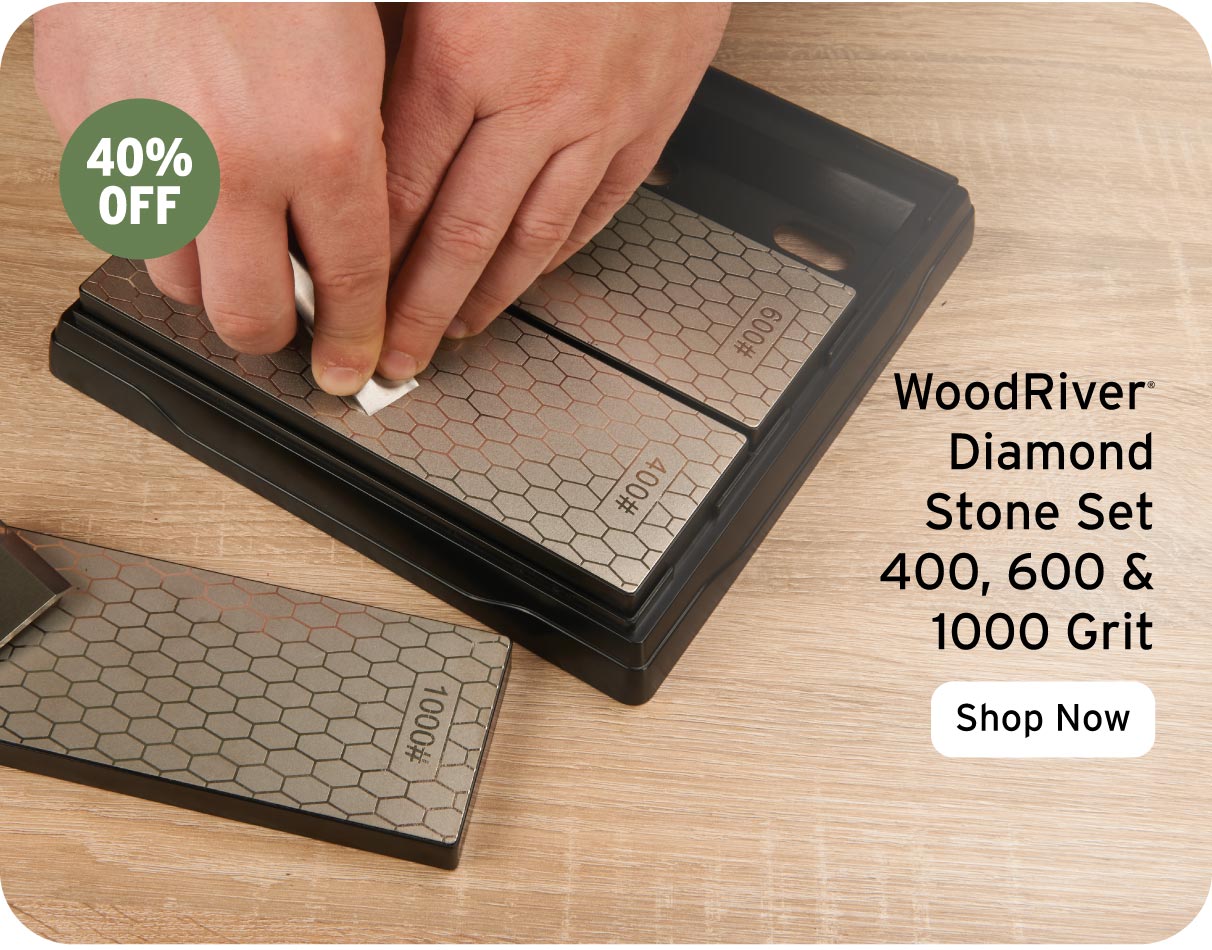 WoodRiver Diamond Stone Set - 400 600 and 1000 Grit