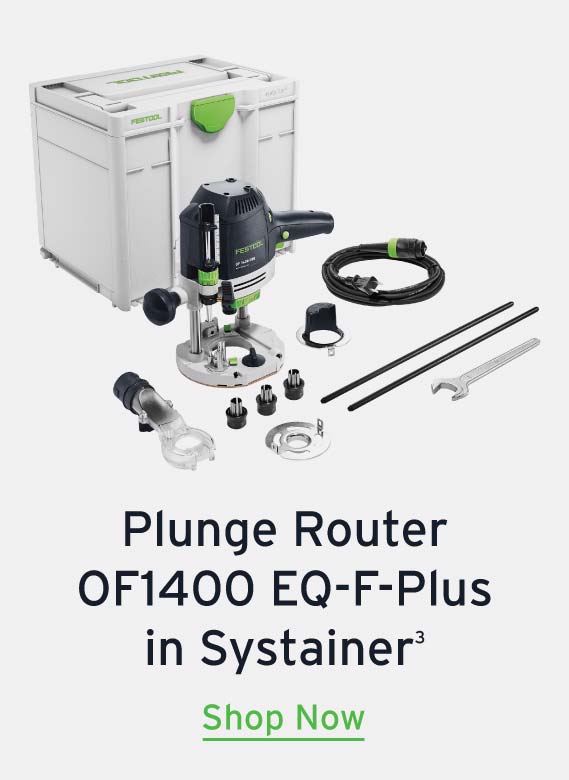 Festool OF1400 EQ-F-Plus Plunge Router w/ Systainer³ (US-Imperial)