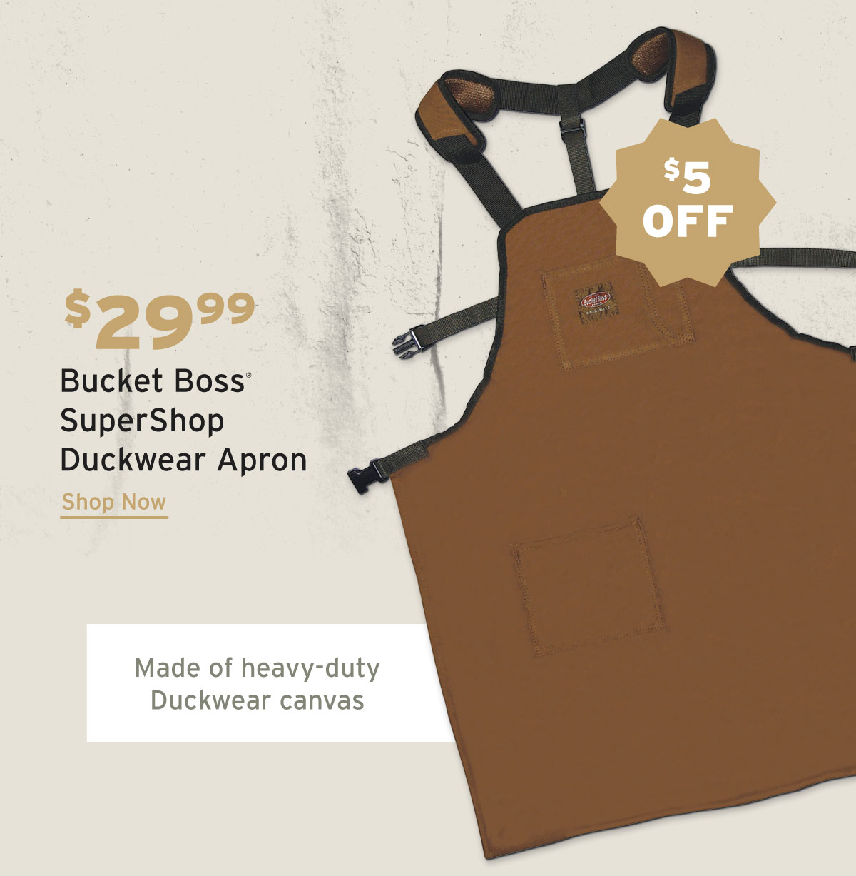 Bucket Boss SuperShop Duckwear Apron