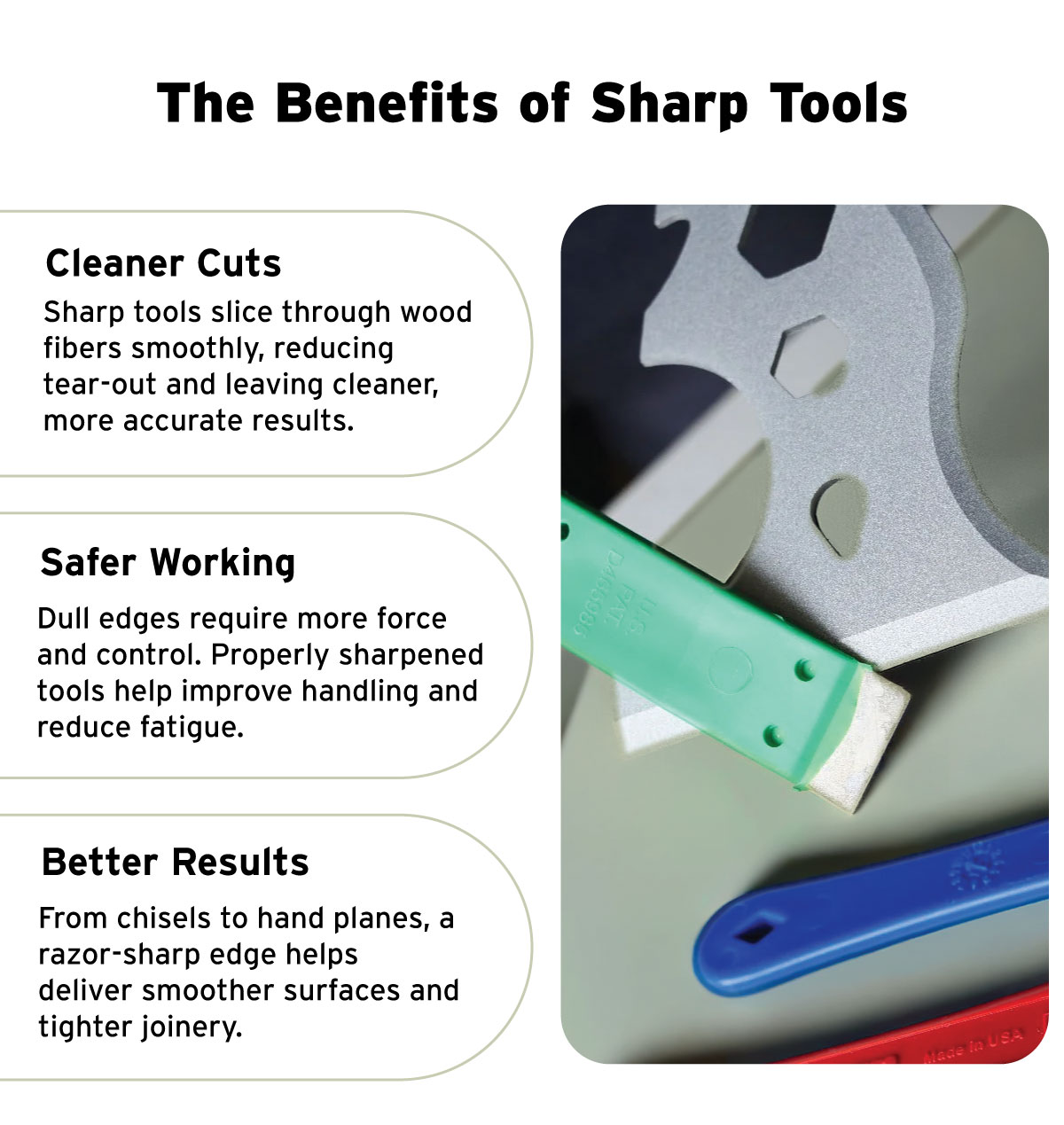 The Benefits of Sharp Tools