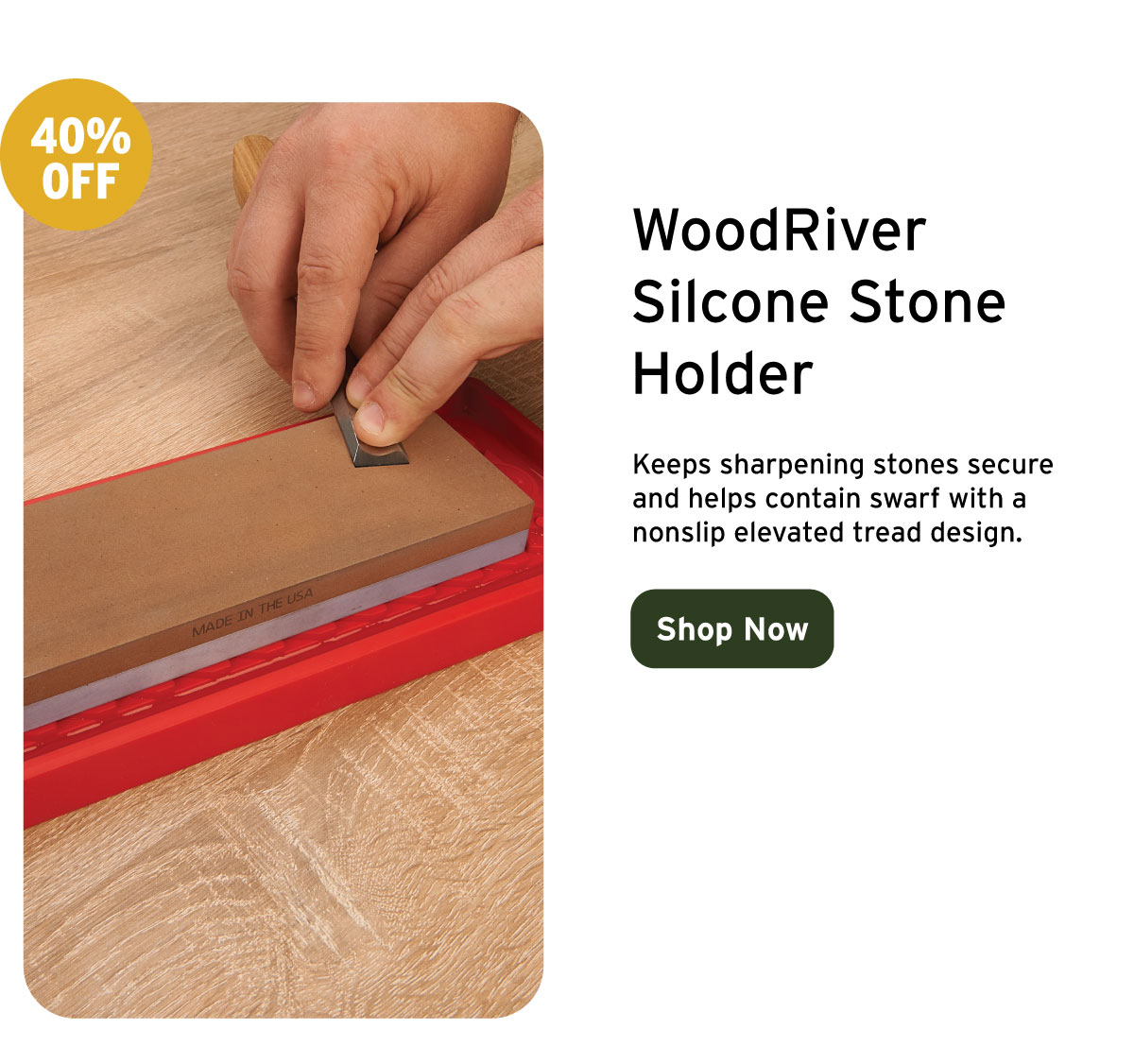 WoodRiver Silicone Stone Holder
